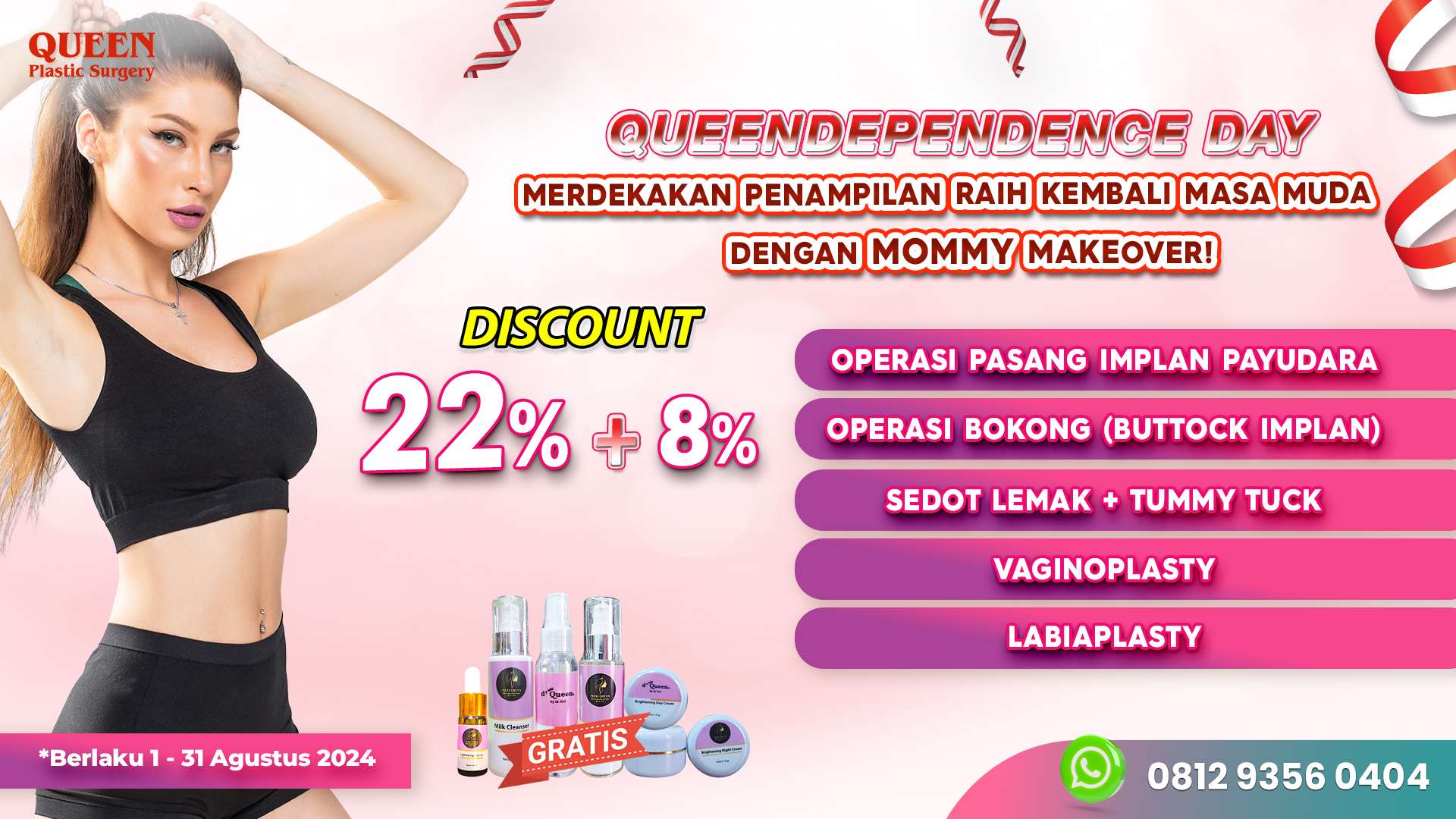 Seroma Pasca Tummy Tuck: Solusi dan Penanganan yang Perlu Diketahui https://queenplasticsurgery.id/wp-content/uploads/2024/08/Promo-Queen-Point-2-Web-.jpg